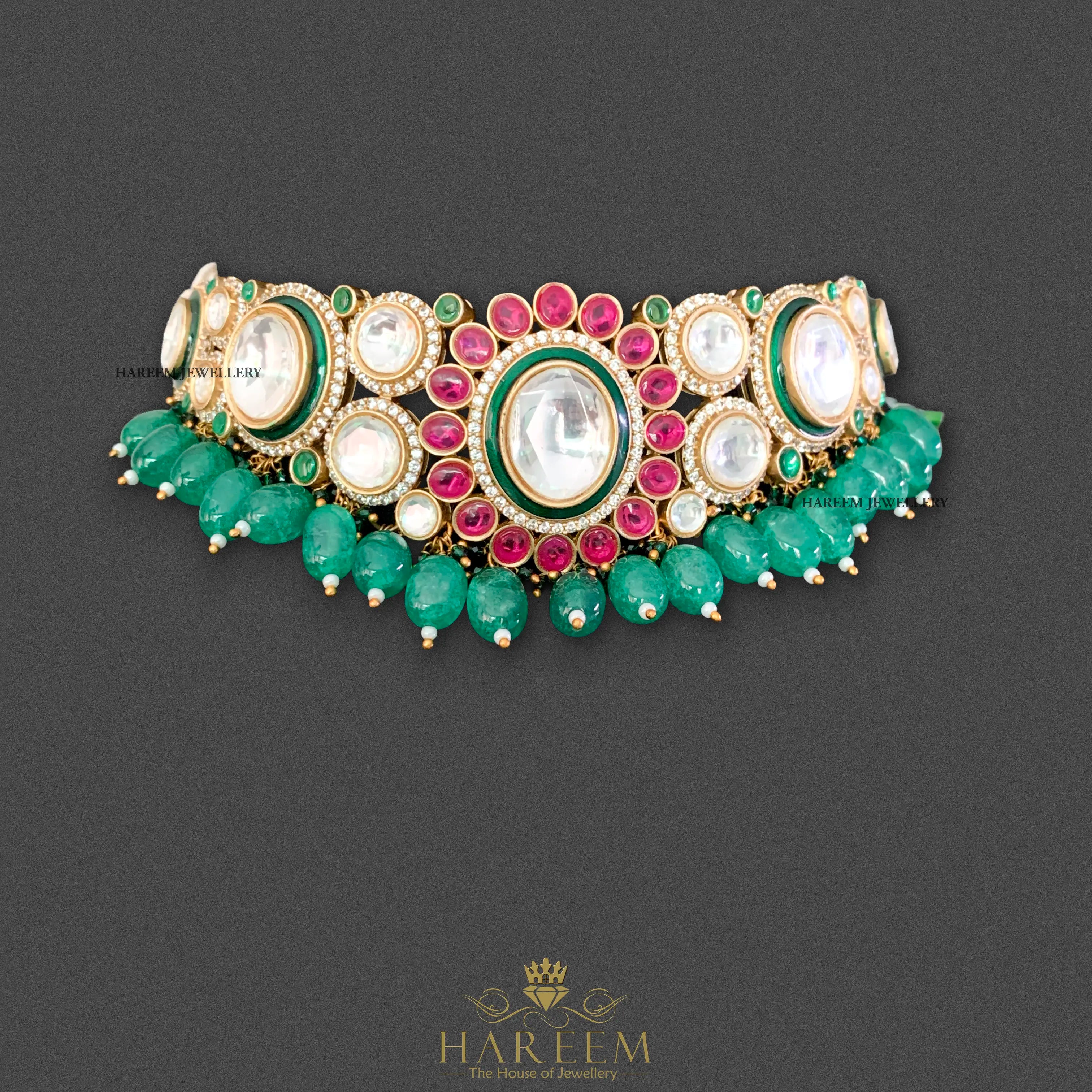 Ujala Polki  set - Emerald