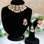 Ujala Polki  set- Pearls Ruby Gold