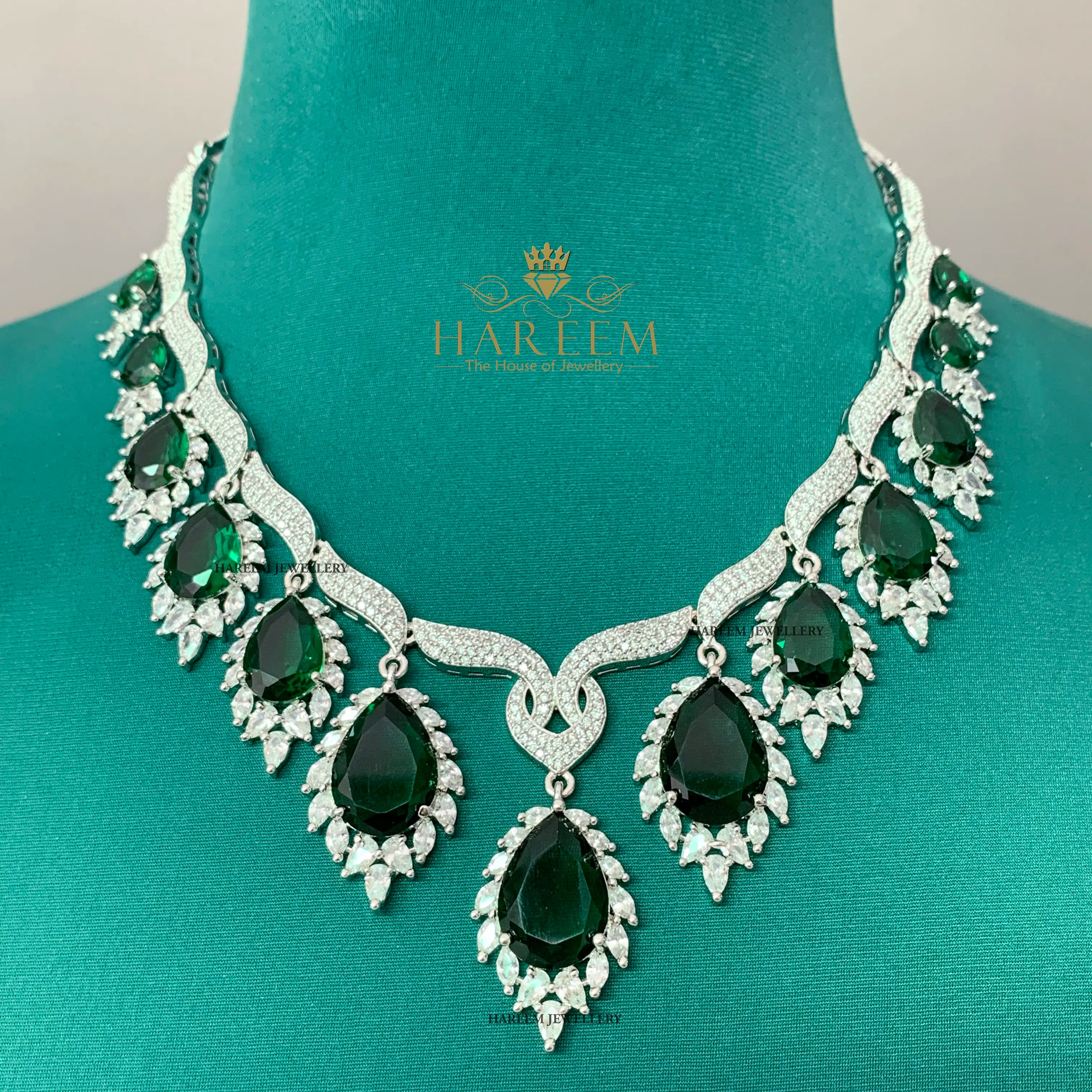 Elsa Emerald diamond style Set