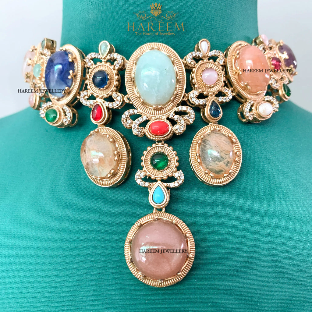 Abrish Multi Gemstone set