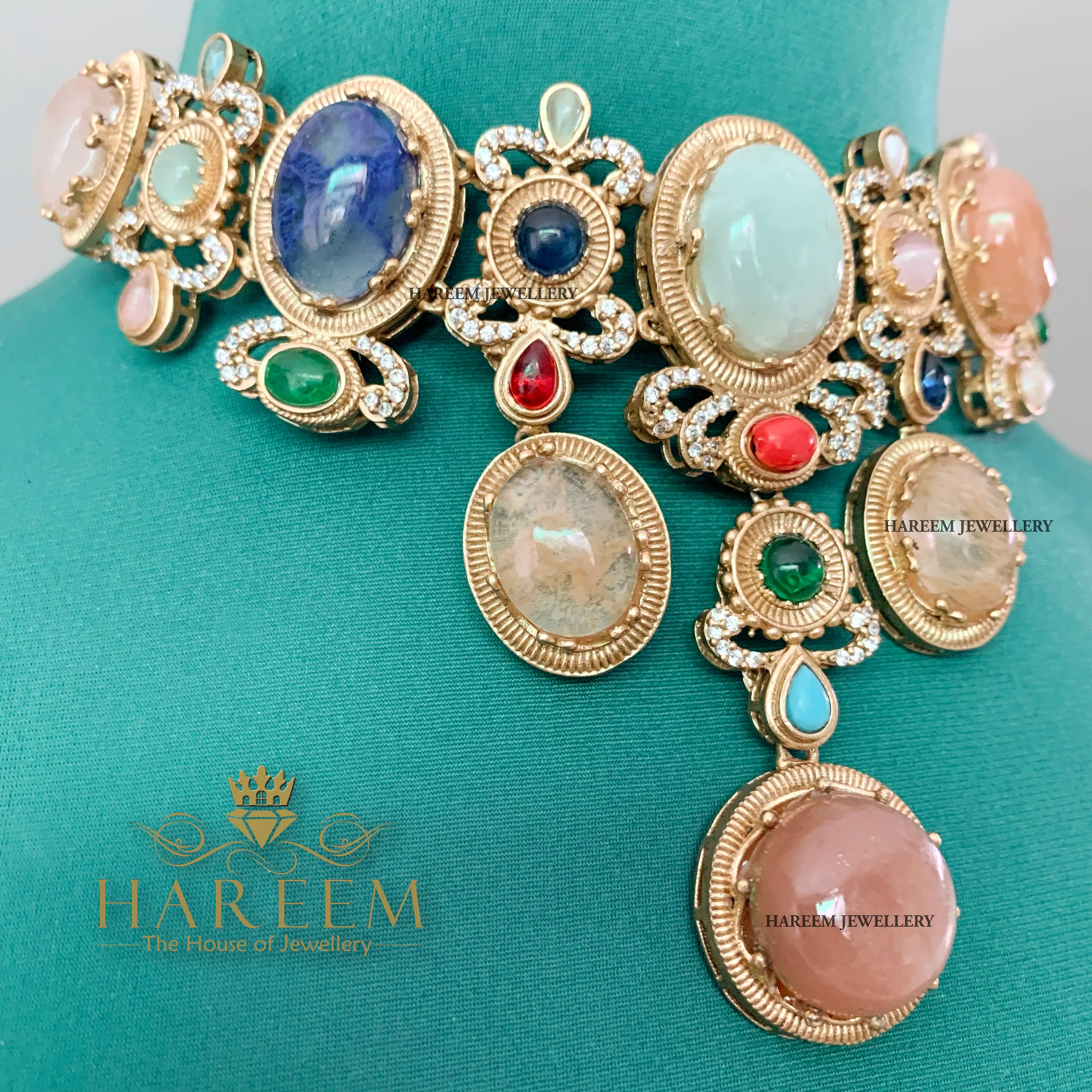 Abrish Multi Gemstone set