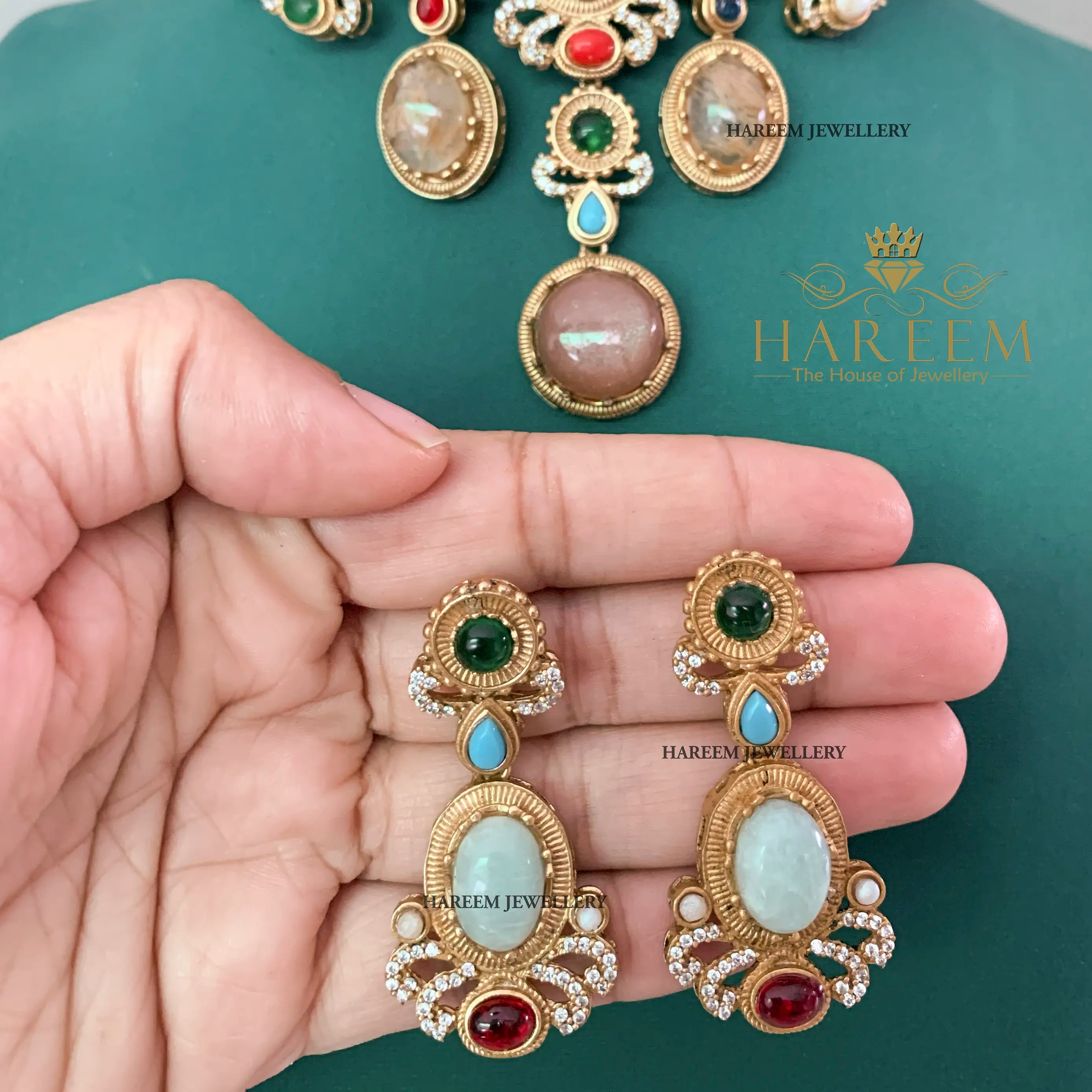 Abrish Multi Gemstone set