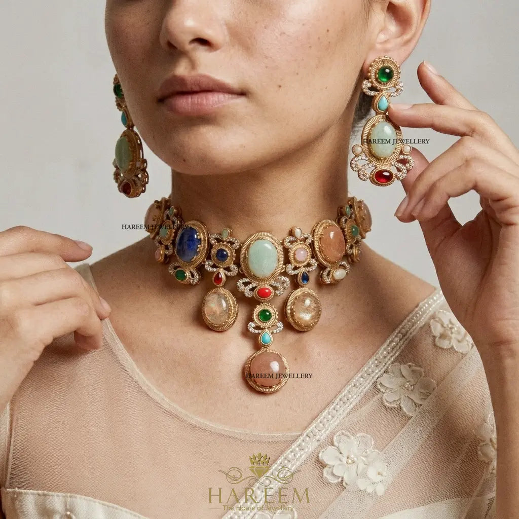 Abrish Multi Gemstone set