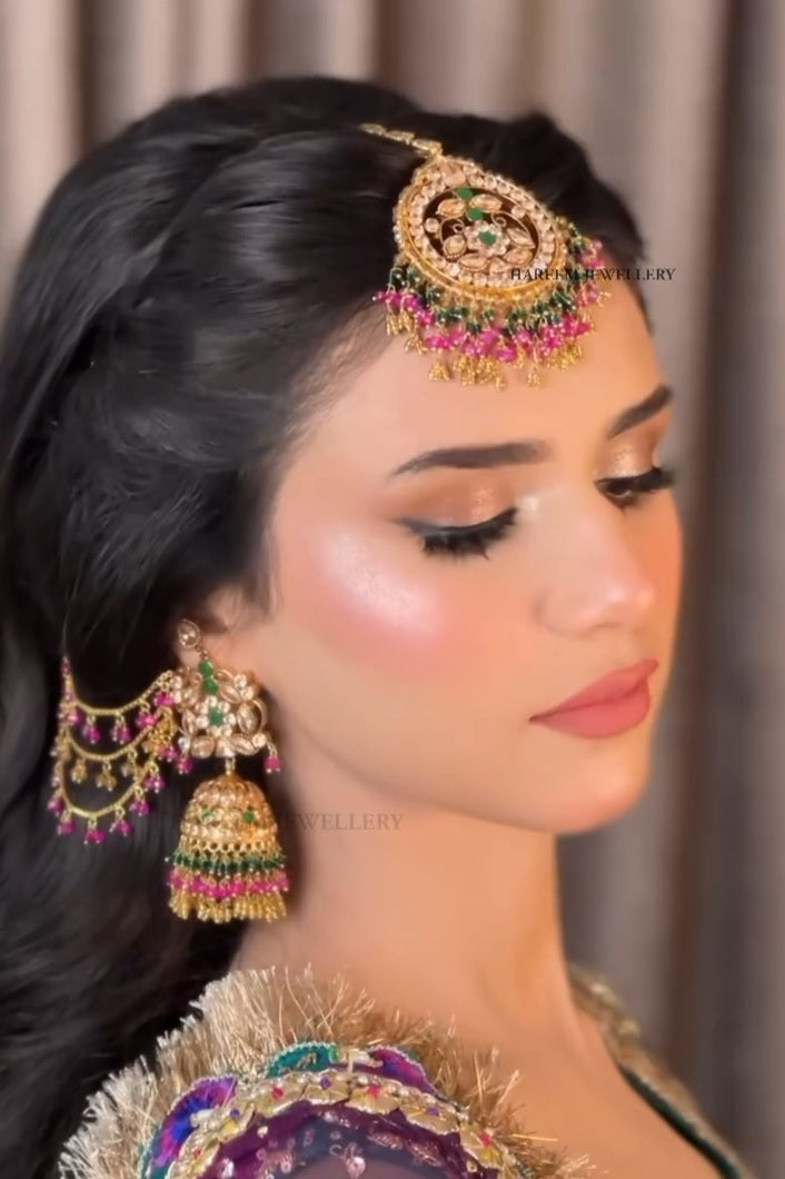 Nehaal Earrings Tika Combo