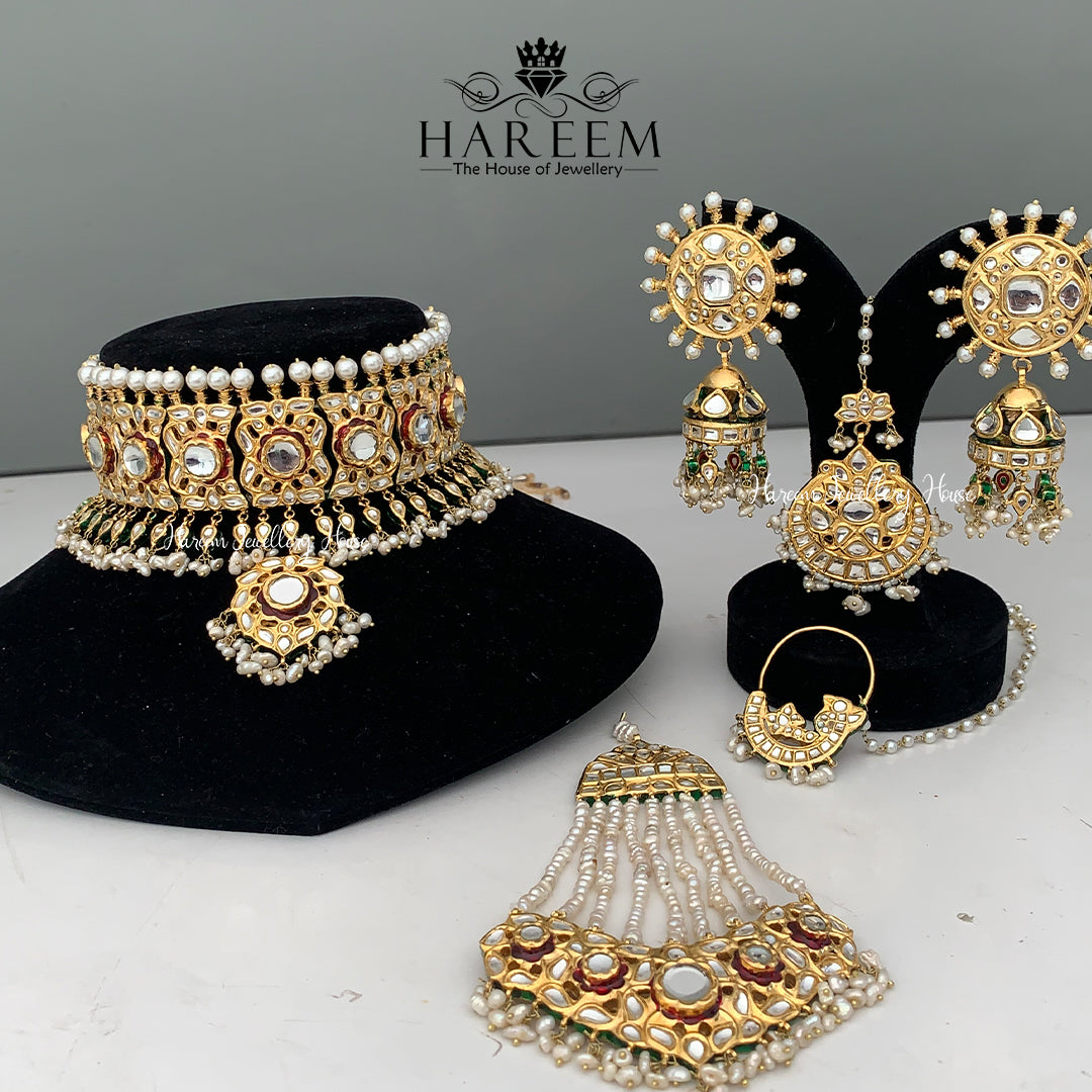 Jannat - Thappa Deluxe Gold bridal set