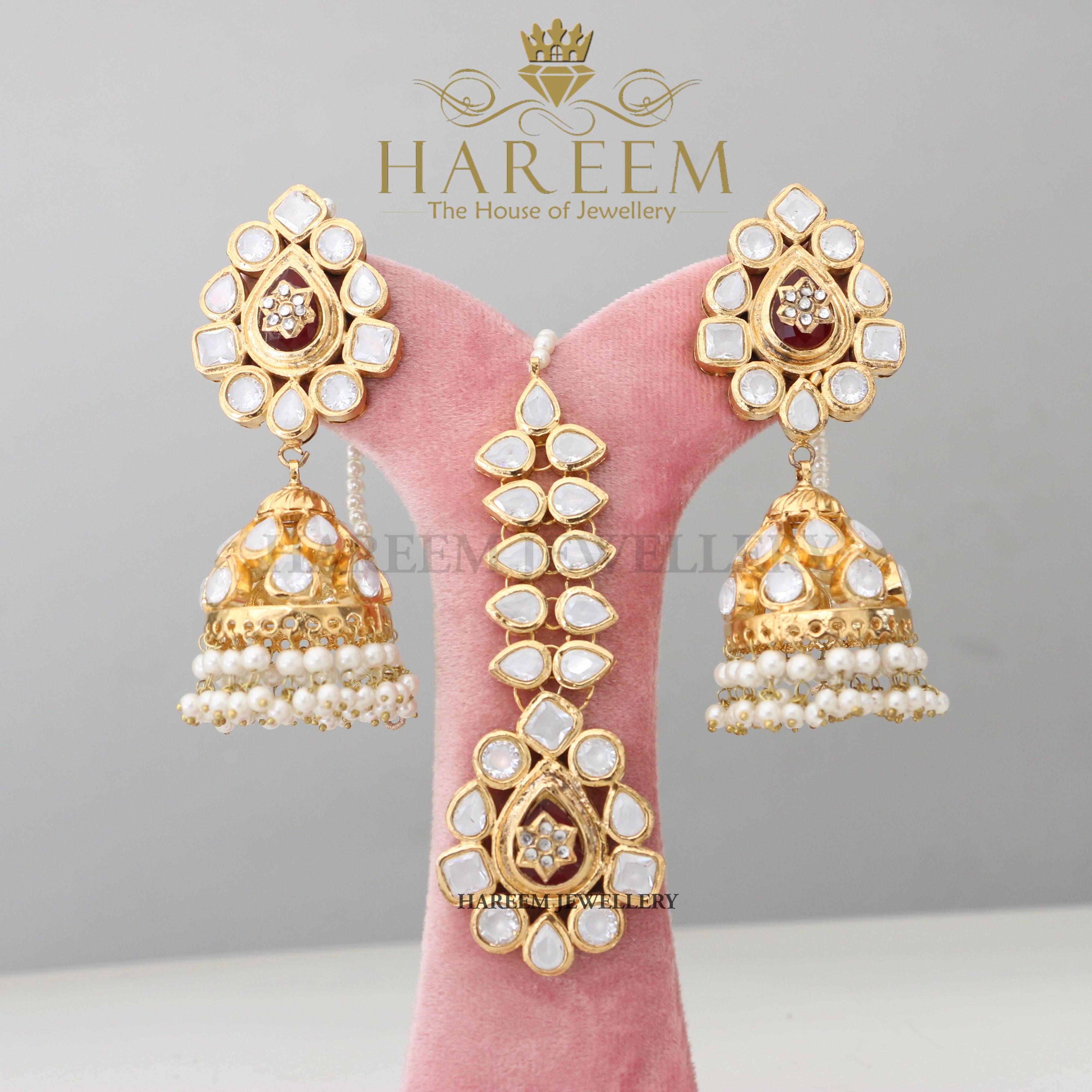 Yusra Earrings Tika Combo