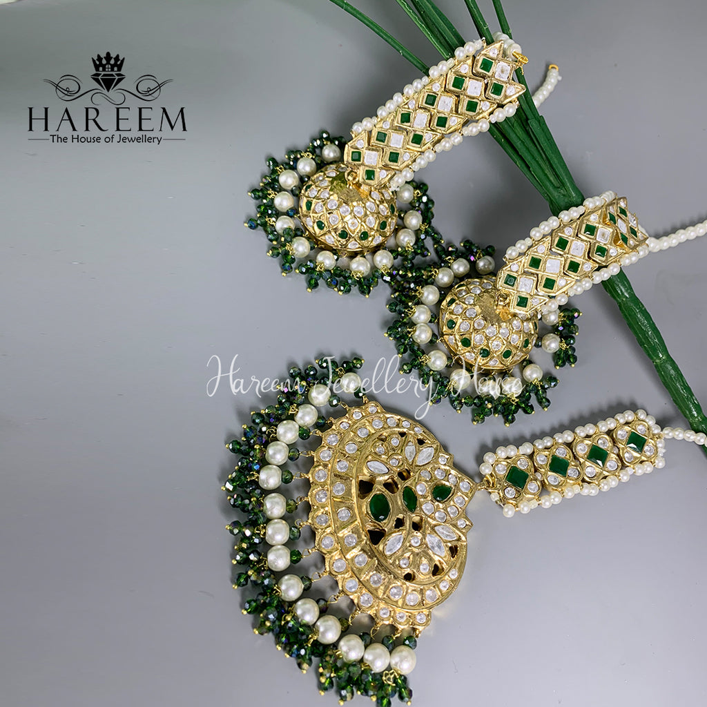 Ifrah - Emerald Jhumky bindia