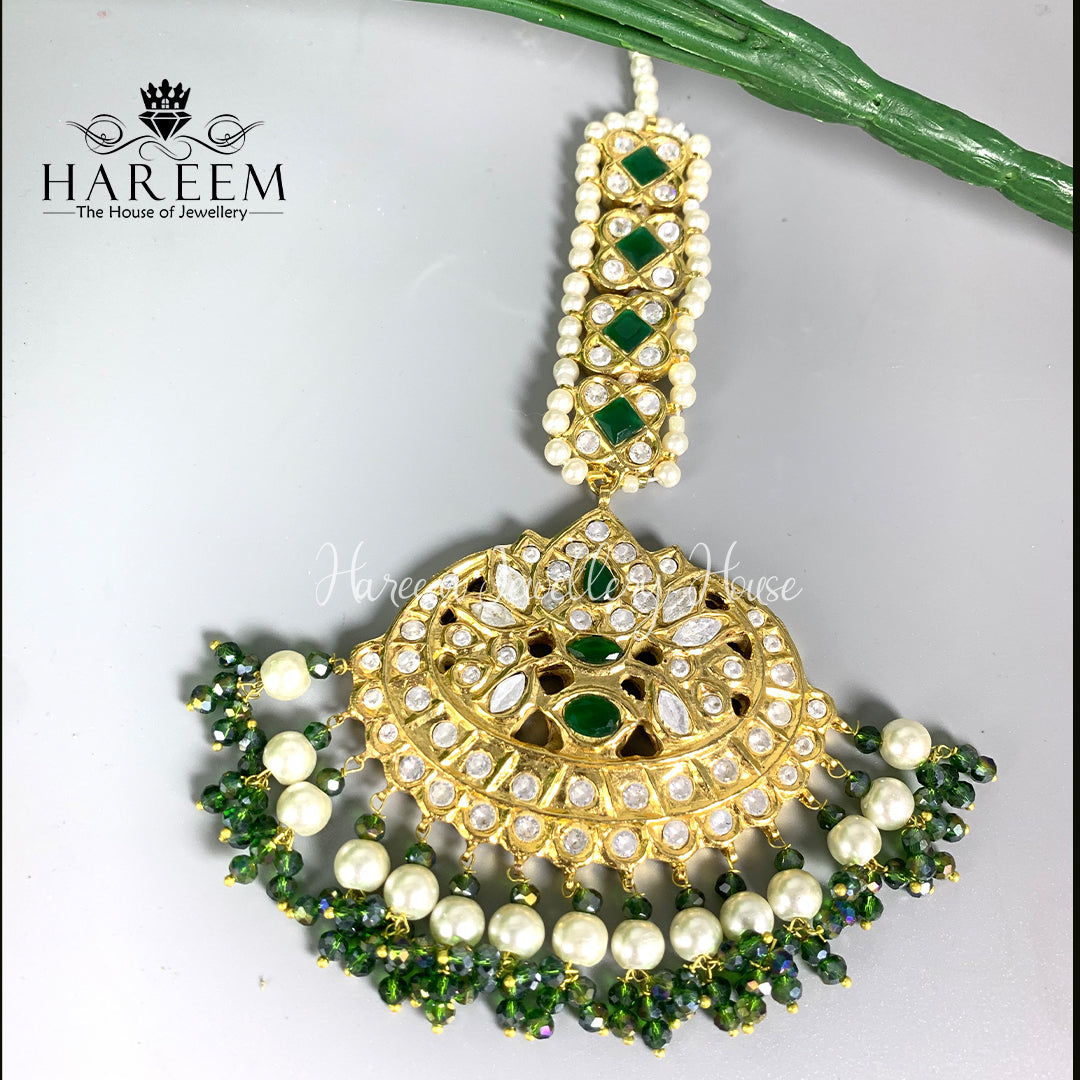 Ifrah - Emerald gold Tika