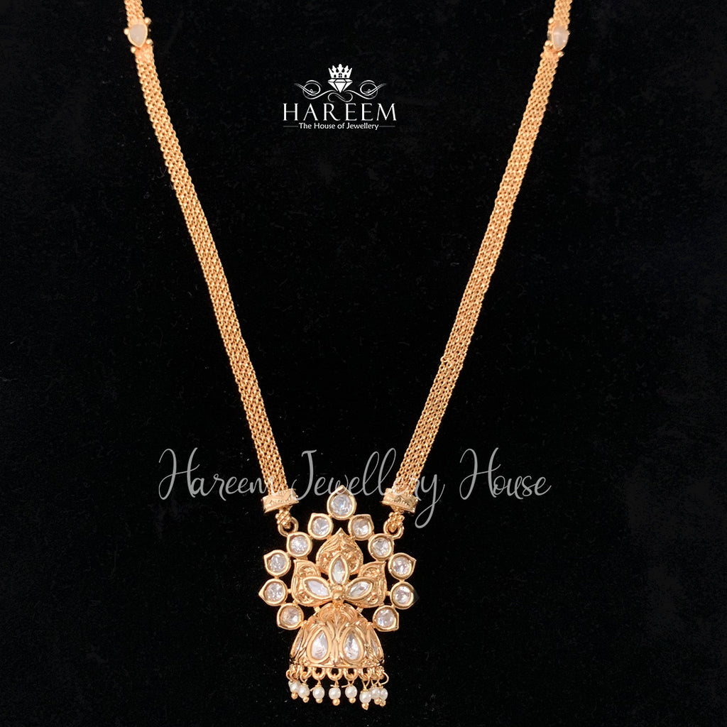 Goyal traditionsl polki pendant set