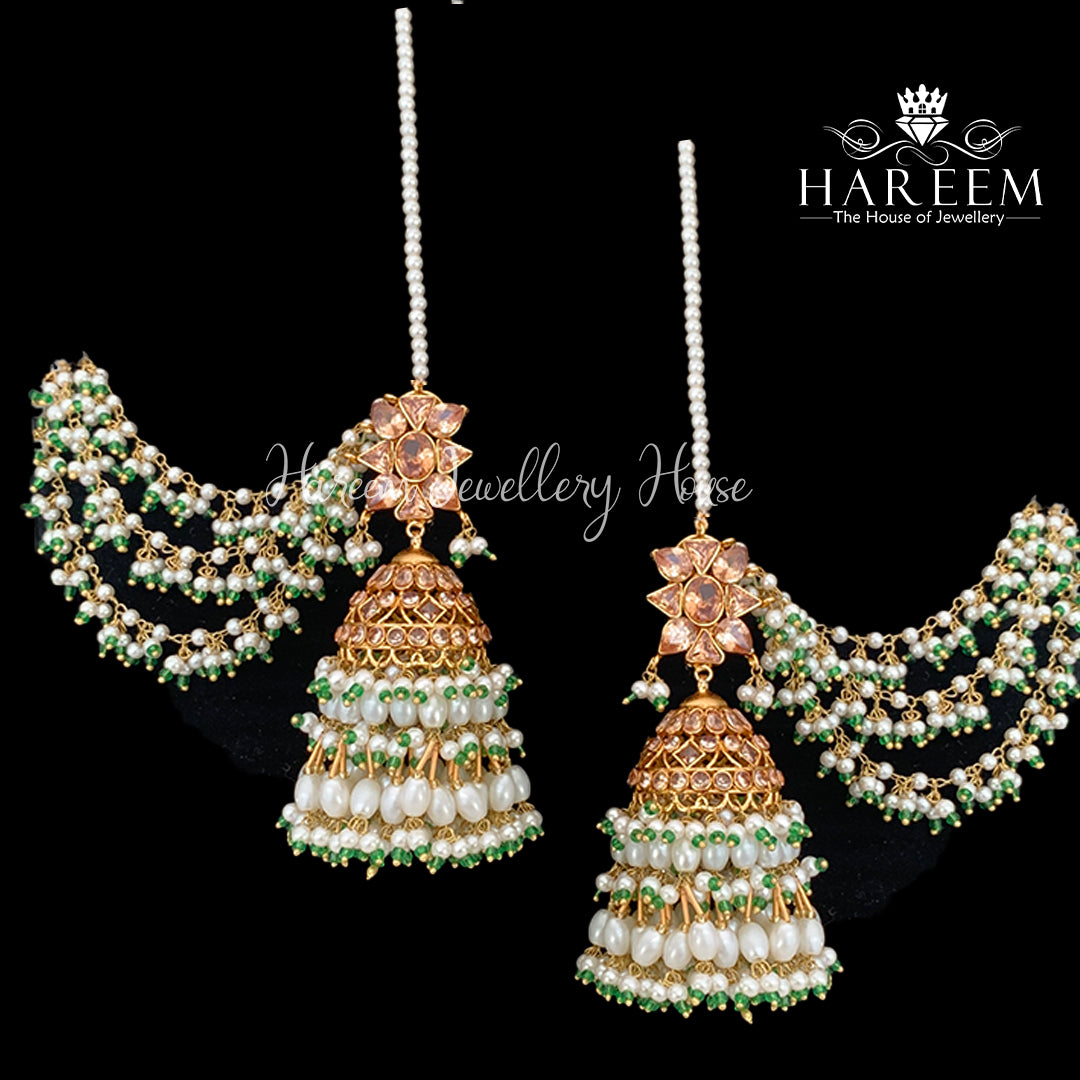Samreen Earrings -Gold