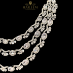 3 Layer flower Dimonte Necklace Set