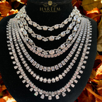 3 Layer flower Dimonte Necklace Set