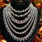 3 Layer flower Dimonte Necklace Set
