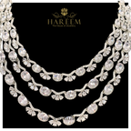 3 Layer flower Dimonte Necklace Set