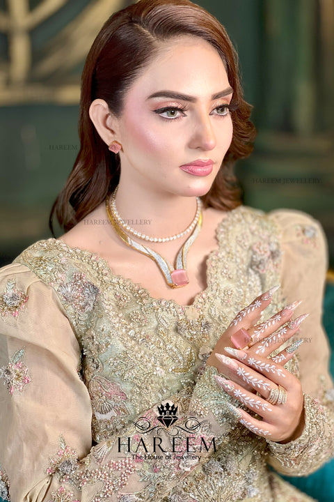 Pink Rose Diamond  Style Set