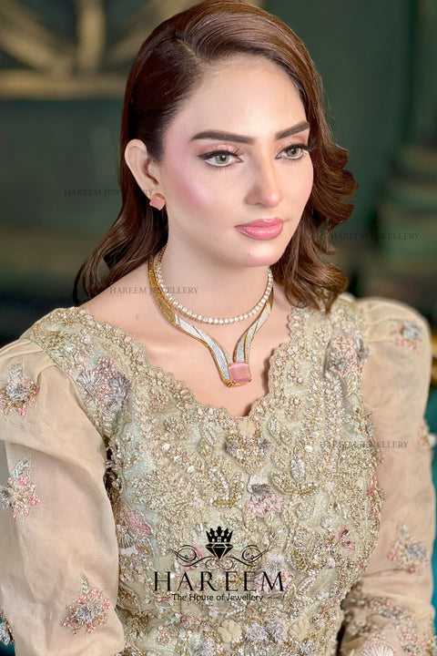Pink Rose Diamond  Style Set