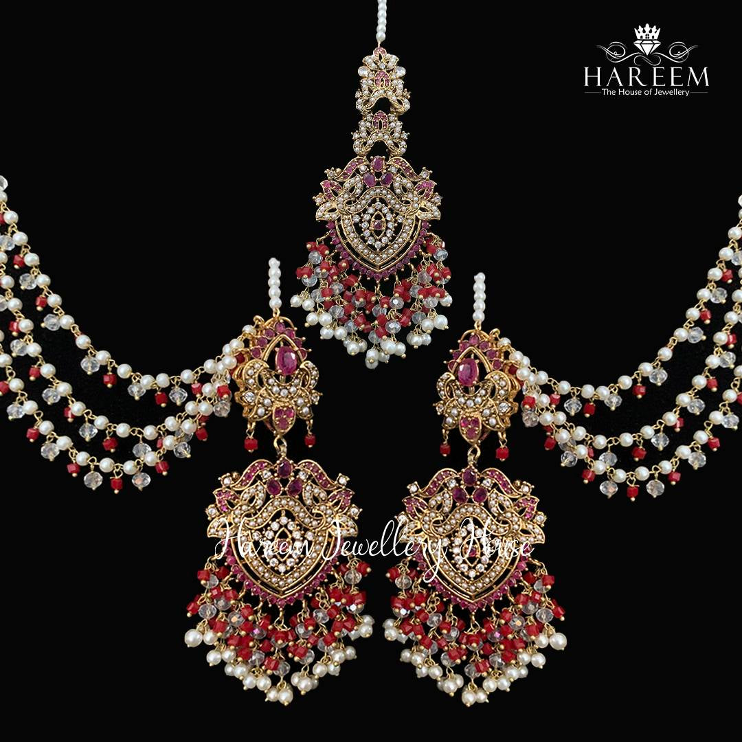 Kanwal Earrings Tika Combo