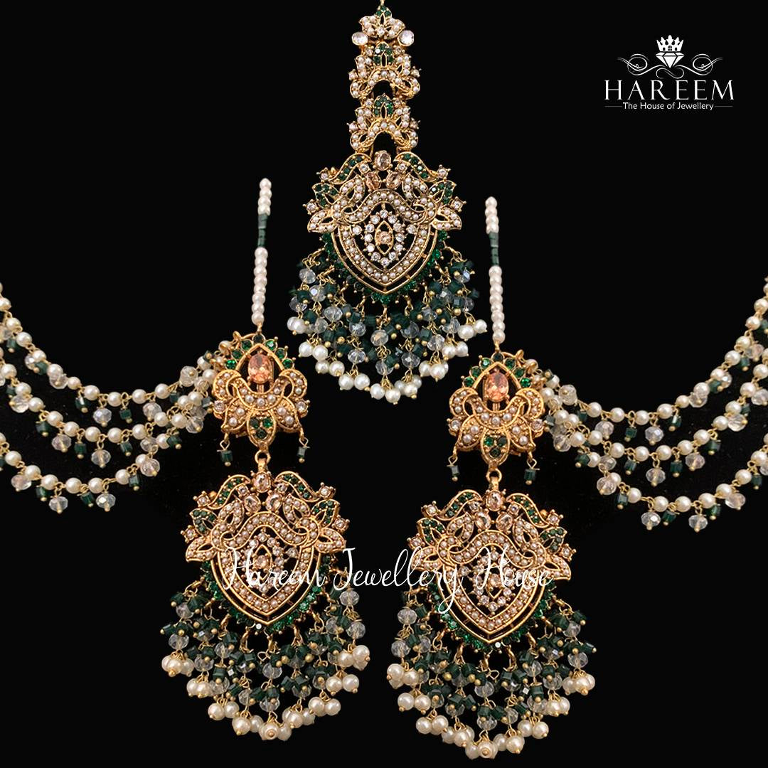 Kanwal Earrings Tika Combo