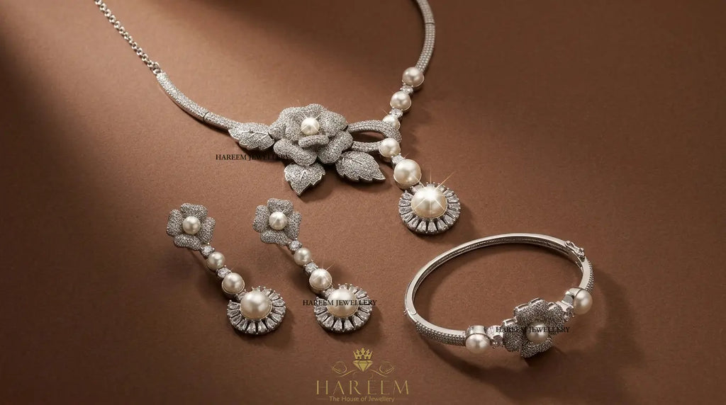 Rosy diamond style Set