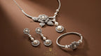 Rosy diamond style Set
