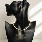 american diamond solitare set in gold platting by hareem Jewellery house 