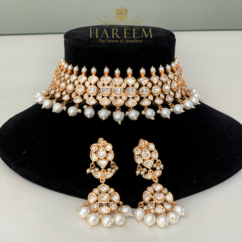 Hayah Polki mossanite Set