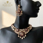 Rekha Polki Set - Ruby Gold