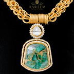 Hina Jade Gold Platted Necklace Set