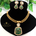 Hina Jade Gold Platted Necklace Set