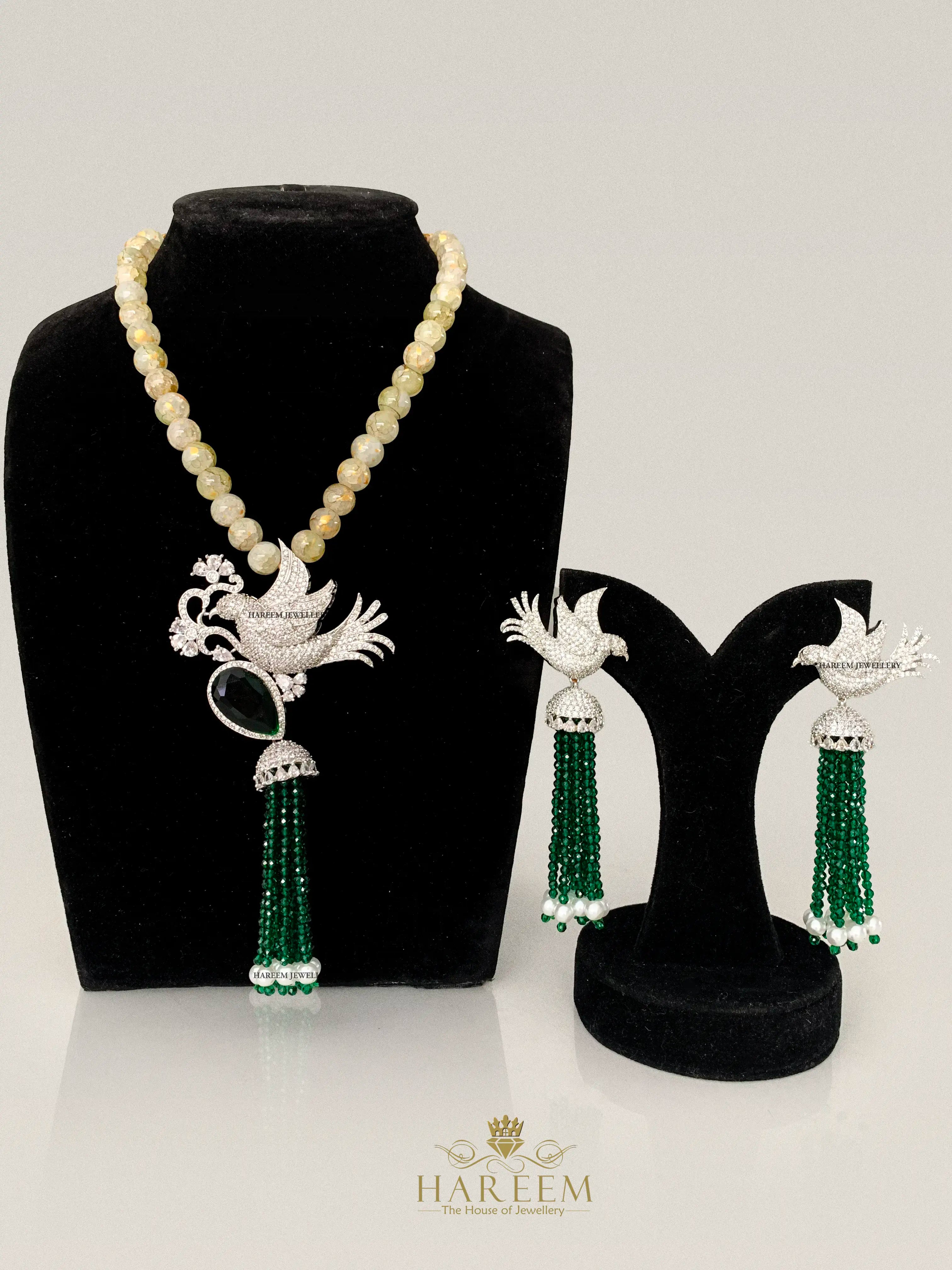 Maina Emerald Long Necklace