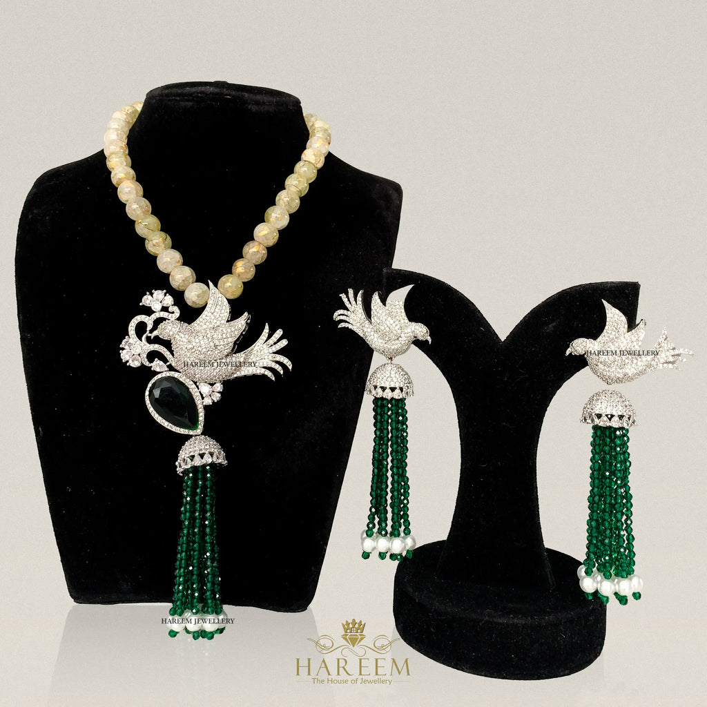 Maina Emerald Long Necklace