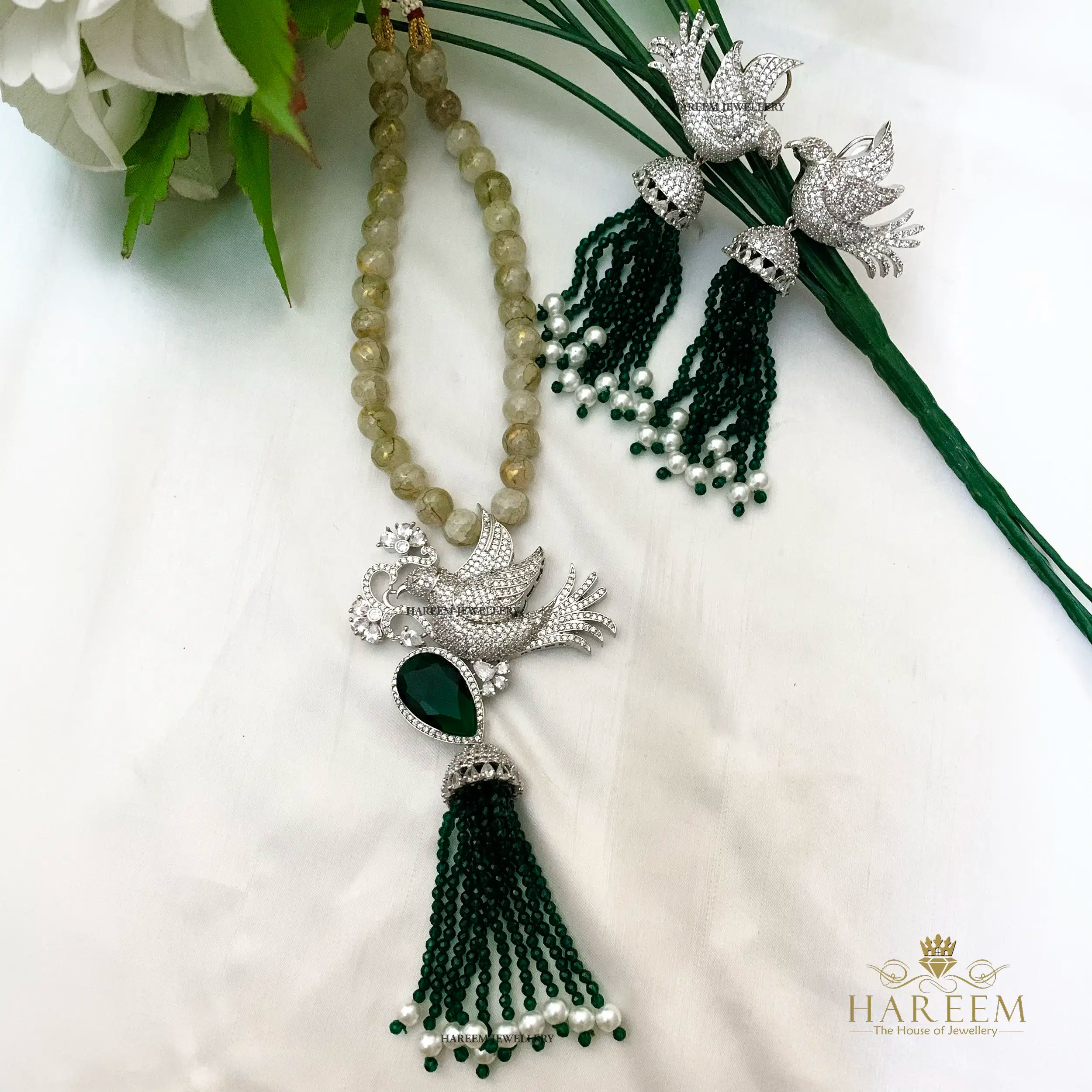 Maina Emerald Long Necklace