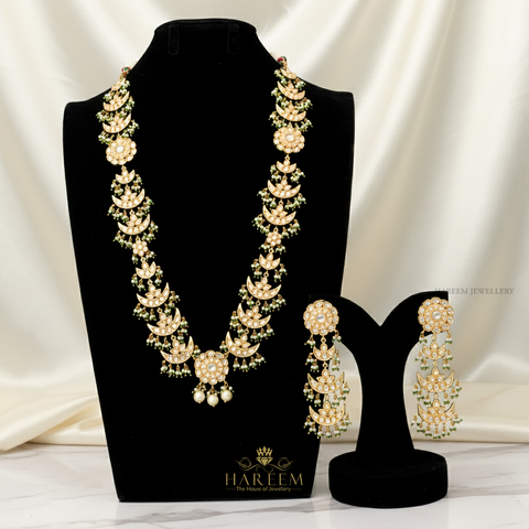 Zoe long Mala Kundan Set