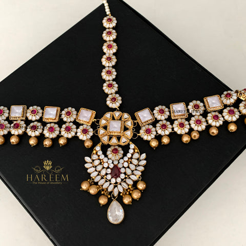 Royal Paro Polki sheeshpati