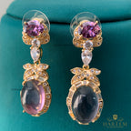 Lavender Amythest Aura Necklace Set