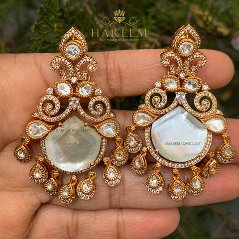 Peachy Rose Danglers