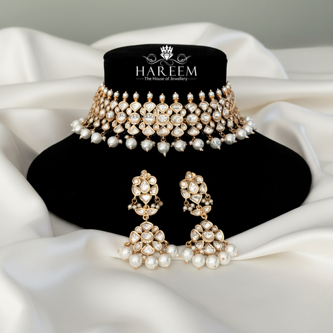 Hayah Polki mossanite Set