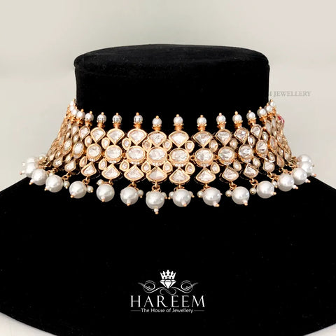 Hayah Polki mossanite Set