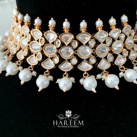 Hayah Polki mossanite Set