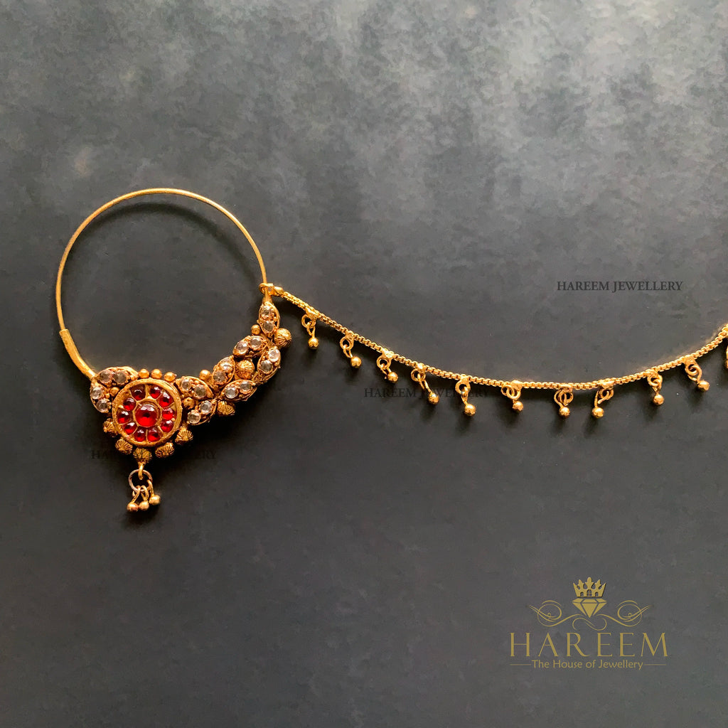 Rabail gold platted Nosering