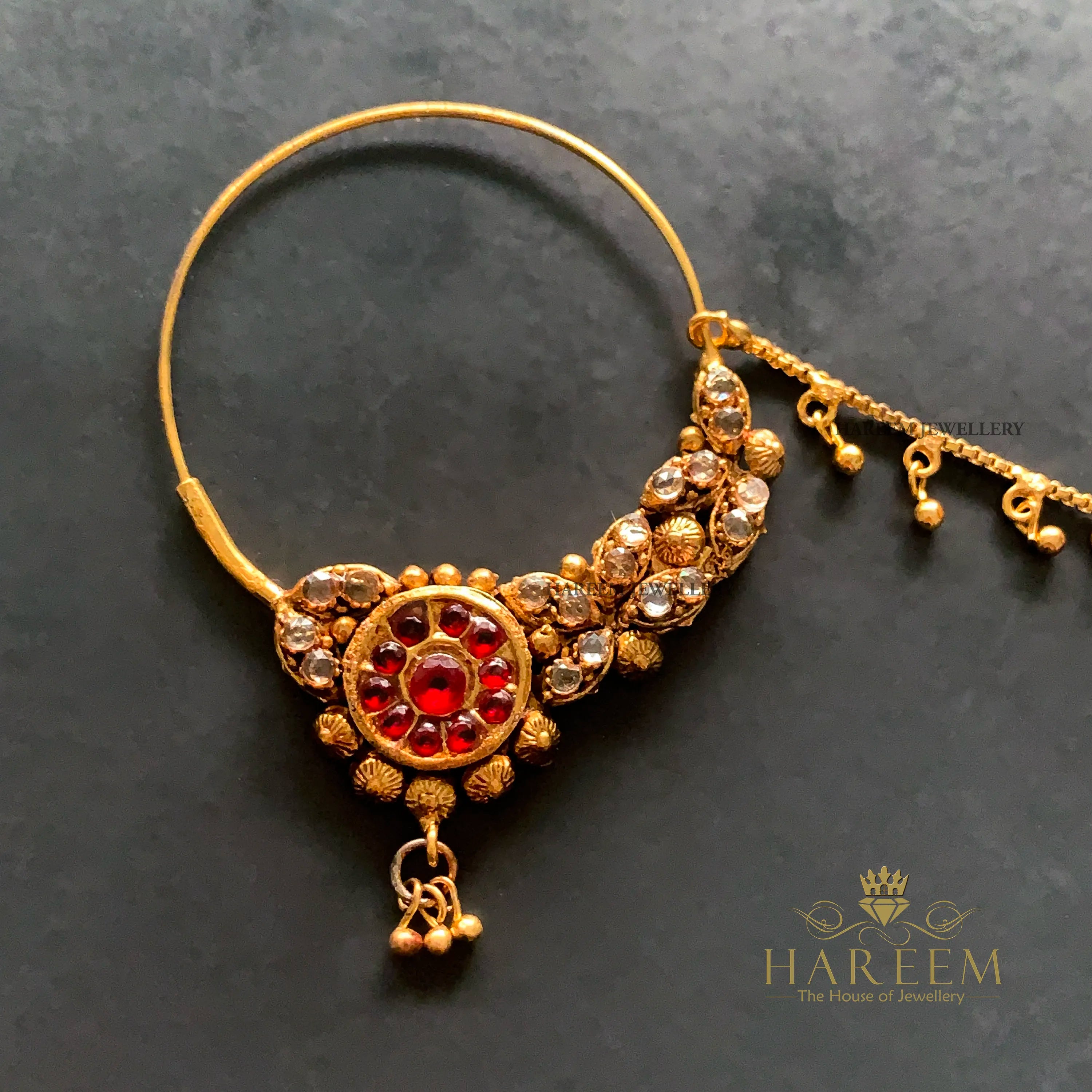 Rabail gold platted Nosering