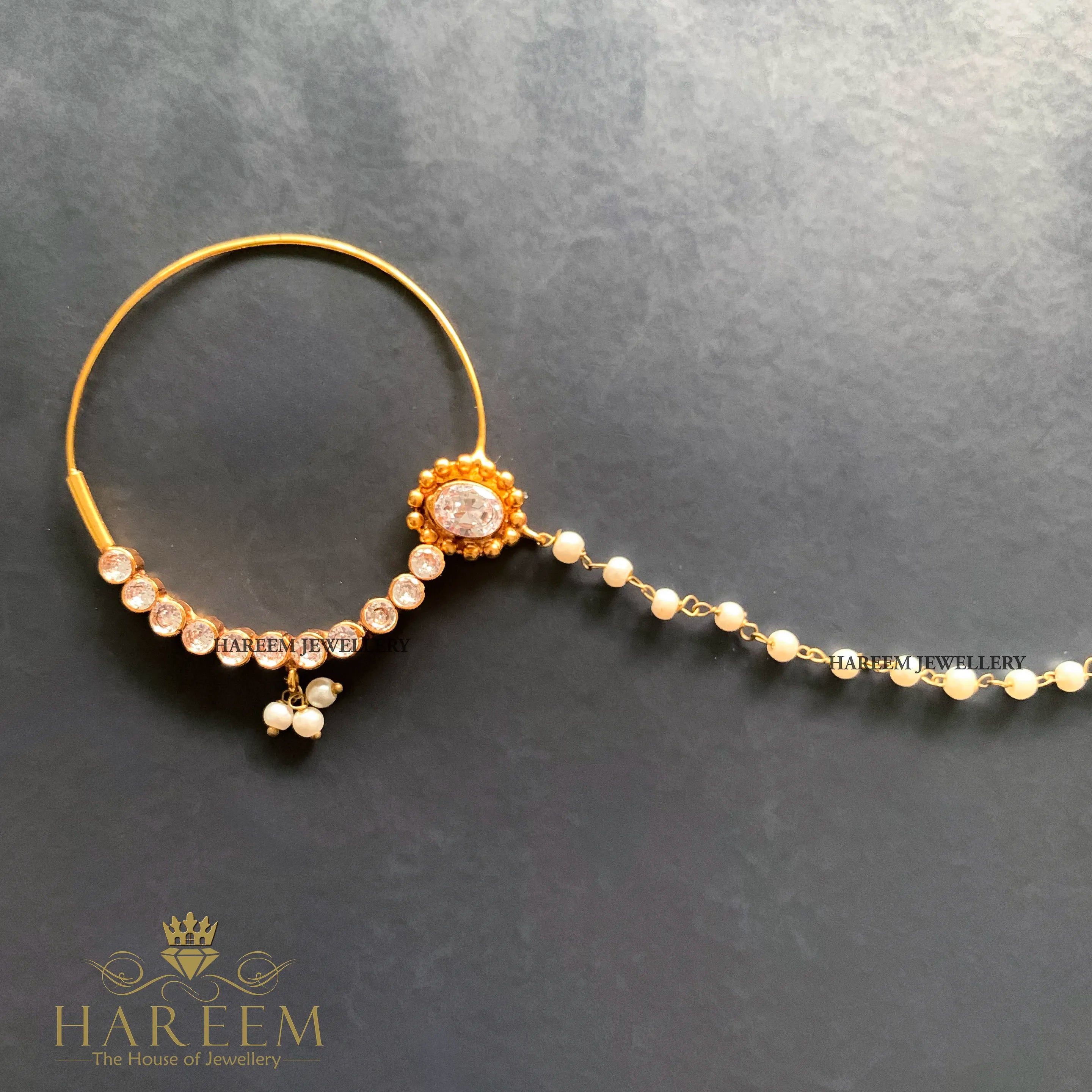 Maha gold plated Nose ring