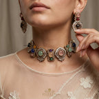 Aasha Multi Gemstone set