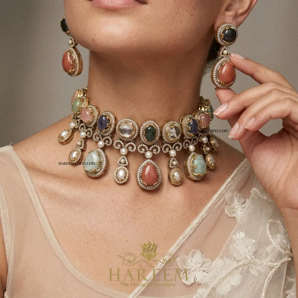 Elizabeth Aura Multi Gemstone set