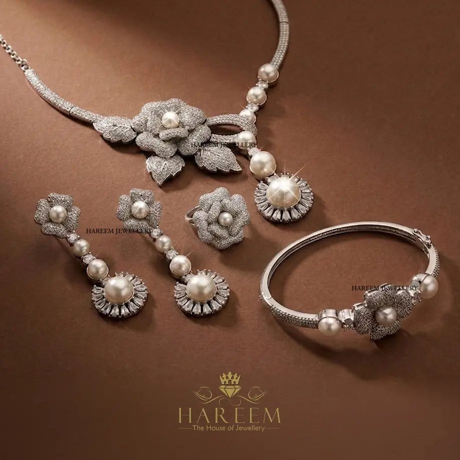 Rosy diamond style Set