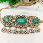 Kanchan Dublet stone Polki set