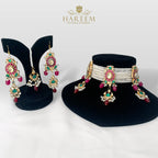 Nilofer Silver Foil Chokar set