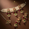 Nilofer Silver Foil Chokar set