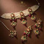 Nilofer Silver Foil Chokar set