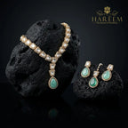 Yasmeen Dublet stone Polki  set